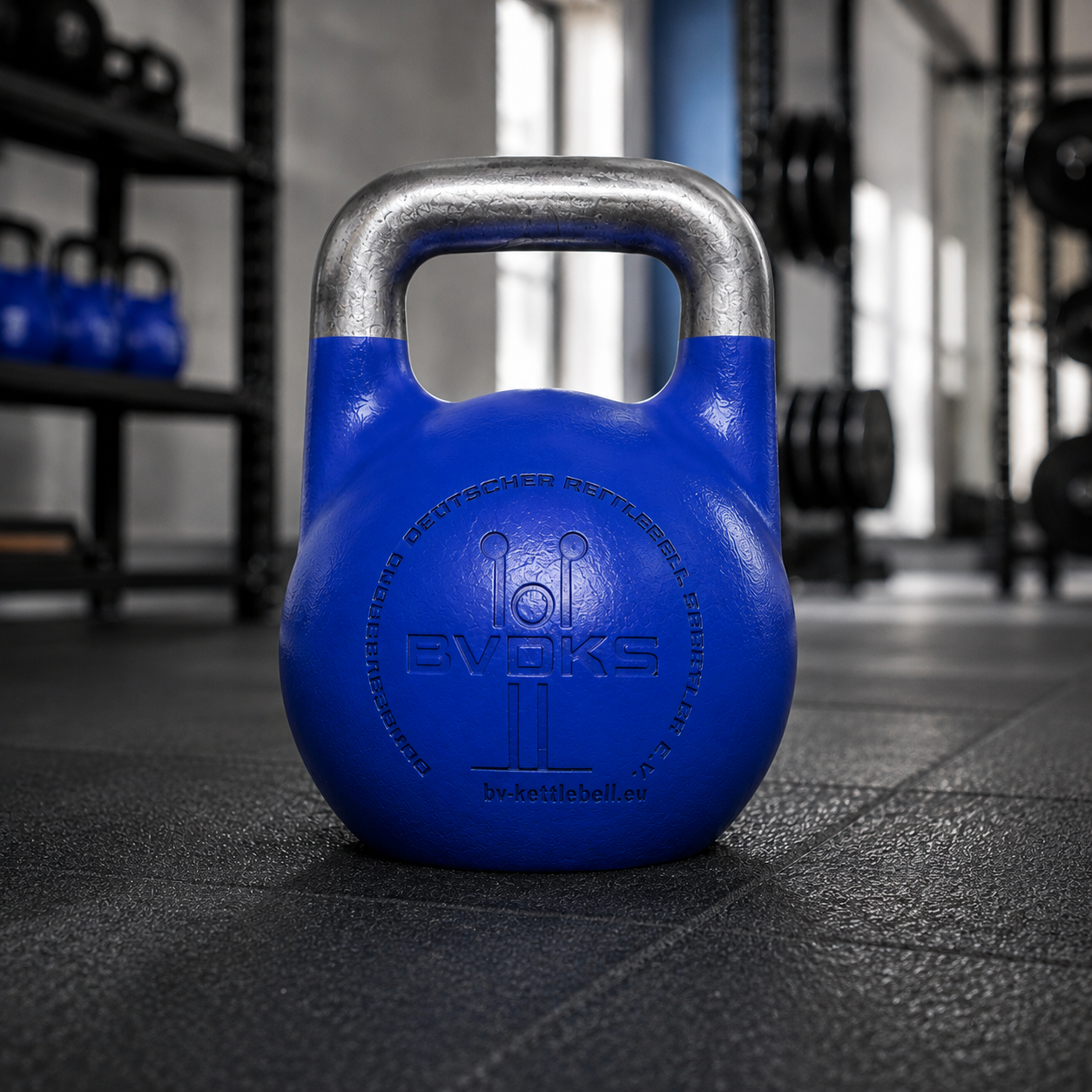 BVDKS Wettkampf Kettlebell 8-48kg (35mm Griff), pulverbeschichtet V2.1