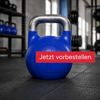 Vorbestellung: BVDKS Wettkampf Kettlebell 12kg, 16kg, 22kg (35mm Griff), pulverbeschichtet (V2.1)