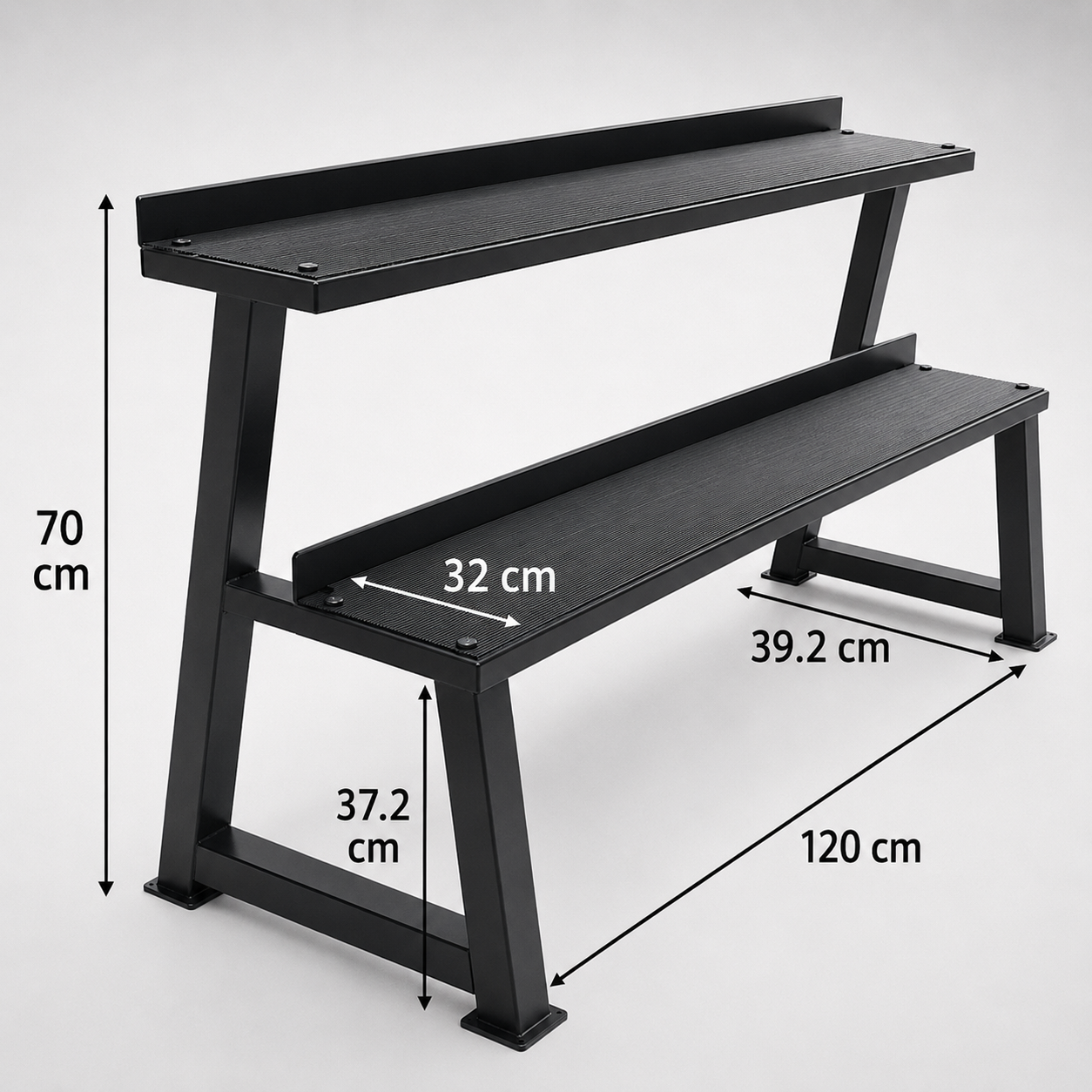 Kettlebell Rack/Regal mit 2 Stufen