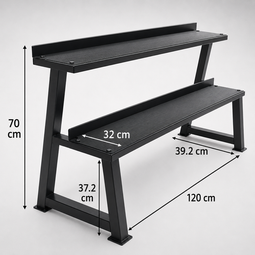 Kettlebell Rack/Regal mit 2 Stufen