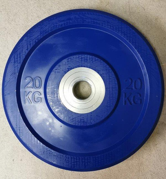 Olympische BUMPER Hantelscheiben 20kg (Paar) blau