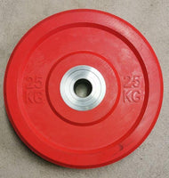 Olympische BUMPER Hantelscheiben 25kg (Paar) rot