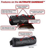 DVRT Ultimate Sandbag POWER (max. 14kg) schwarz-rot
